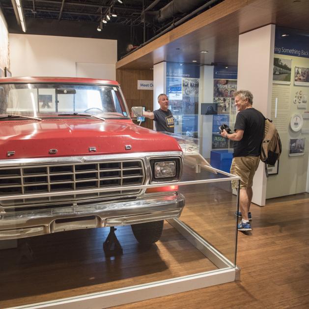 Sam's Waltons truck on display at the Walmart Museum in Bentonville