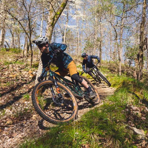 Mountain biking at Hobbs State Park-Conservation Area near Rogers